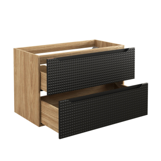 Comad LUXOR BLACK 82-90-2S Kúpeľňová skrinka, šuplíky 90cm