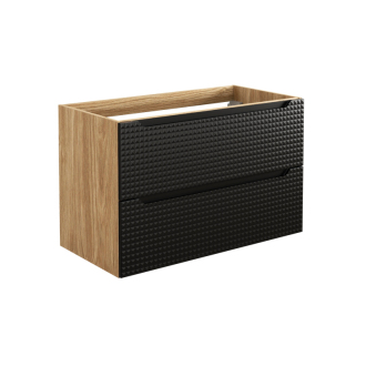 Comad LUXOR BLACK 82-90-2S Kúpeľňová skrinka, šuplíky 90cm