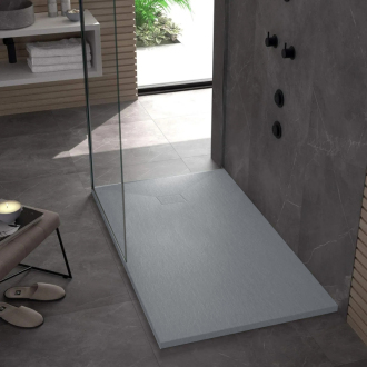 REA Magnum sprchová vanička 100x80 sivá REA-K4107