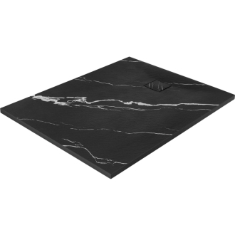 REA Magnum Carrara sprchová vanička 90x120 čierna REA-K7009
