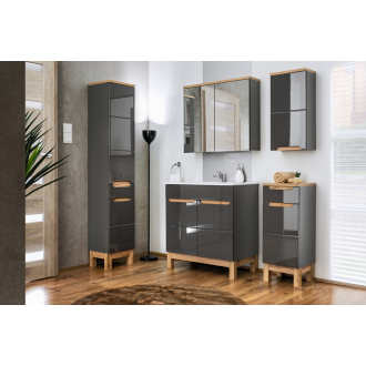 Comad BALI GRAFIT 820-60D FSC skrinka pod umývadlo 60cm
