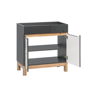 Comad BALI GRAFIT 820-60D FSC skrinka pod umývadlo 60cm