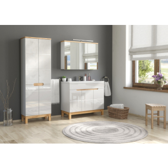 Comad BALI WHITE 845 FSC skrinka so zrkadlom 100cm, biela