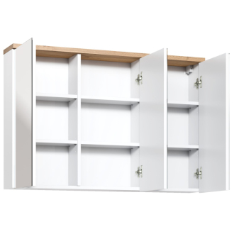 Comad BALI WHITE 845 FSC skrinka so zrkadlom 100cm, biela