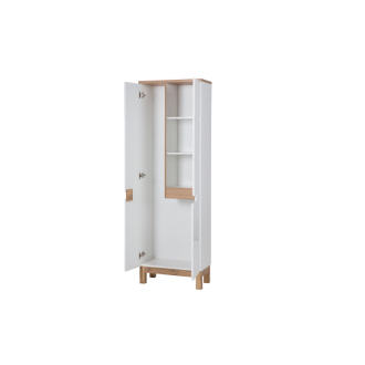Comad BALI WHITE 900 FSC vysoká skrinka s úložným priestorom na mop 60cm