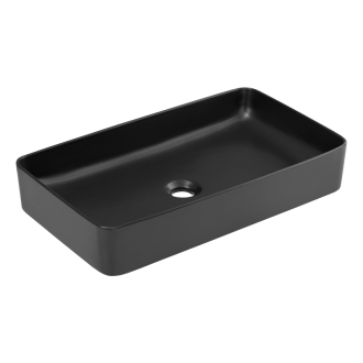 Comad UM-6275 SLIM 60 BLACK DP Keramické umývadlo na dosku, 60cm, DB