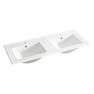 Comad UM-8003-LAVA 120D -DP keramické umývadlo 120 cm - dvojdrezy, DB