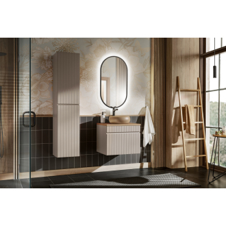Comad LUSTRO APPOLO BLACK zrkadlo 90x50, čierna