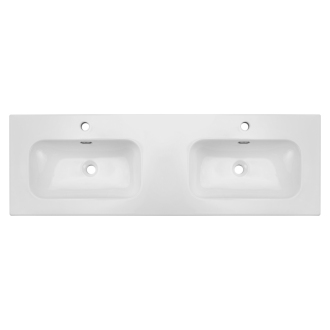 Comad FLY 140D DP WHITE GLOSS dvojumývadlo na dosku, 140x46cm, DB