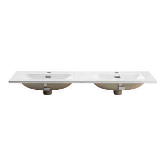Comad FLY 120D DP WHITE GLOSS dvojumývadlo na dosku, 120x46cm, DB
