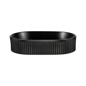 Comad BEYOND 5 BLACK umývadlo na dosku, čierna matná 48x32, 5cm