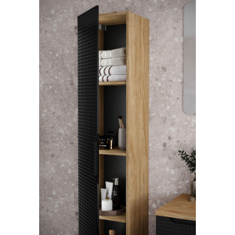 Comad LUXOR BLACK 80-01-1D vysoká skrinka