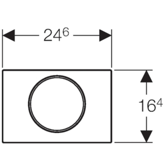 GEBERIT ovládacie tlačidlo SIGMA 10 chróm lesk/mat/lesk 115.758.KH.5