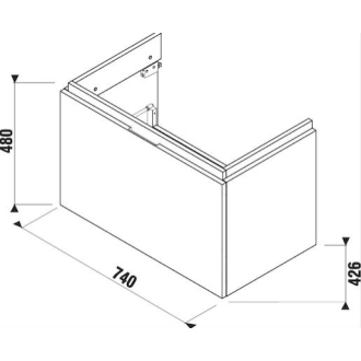 JIKA Cubito H40J4254035001 Skrinka pod umývadlo 75cm biela