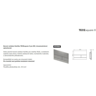 TECE tlačidlo Square II biela 9.240.832