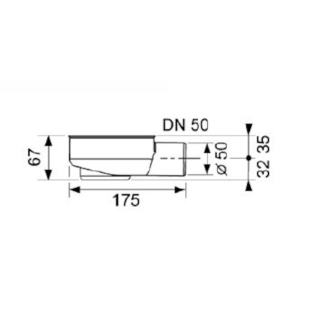 TECEdrainline sif.nízky DN50, 0,7 l/s 650000