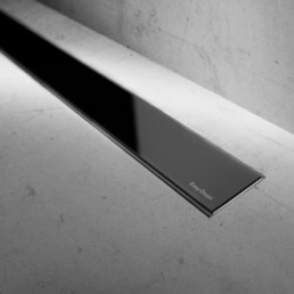 TECEdrainline sklenený kryt, čierny 100cm 601092