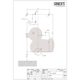 SANELA - VITRA SLP34RS pisoár s radarovým splachovačom