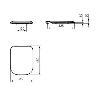 Ideal Standard TONIC II K706501 sedátko soft-close