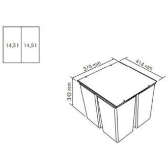 FRANKE 121.0494.182 Sorter EasySort 450-2-0