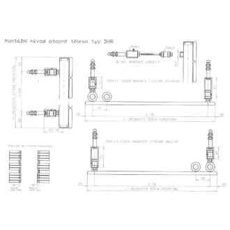 OLIVER vykurovací rebr 600/1510 antracit SIKODHR6001600A