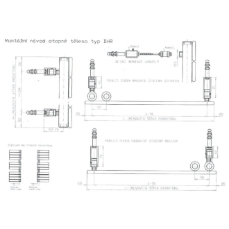 OLIVER vykurovací rebr 750/1510 antracit SIKODHR7501600A