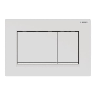 Geberit Sigma Ovládacie tlačidlo splachovania, matná biela/biela 115.883.01.1