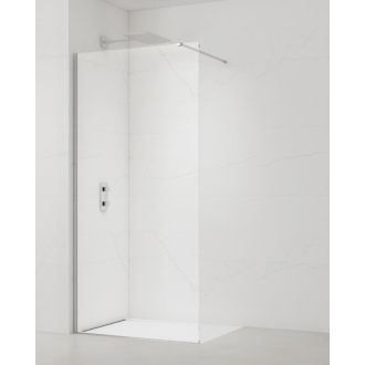 SAT Walk-in sprchová zástena 87x200 profil, číre sklo SATBWI90PR