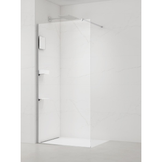 SAT Walk-in sprchová zástena 97x200, profil, číre sklo, doplnky SATBWI100PRDOPL