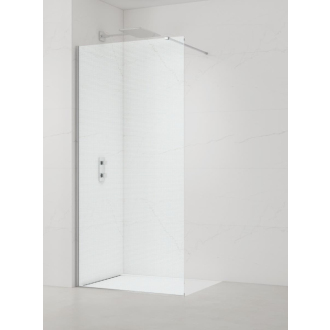 SAT Walk-in sprchová zástena 107x200 profil, dekor sklo SATBWI110MRPR