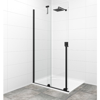 SAT Walk-in XM 1375x2000, čierna SATBWIXM140C
