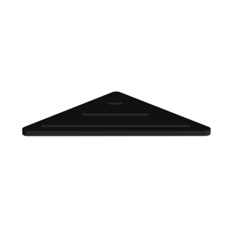 SAT polička X-Way rohová čierna 23,3x23,3x8cm SATDXWPOLR23C