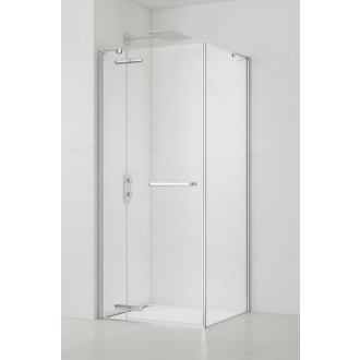 SAT Sprchovací kút štvorec 90x90, dvere+pev.stena chróm SATTGDN90S90