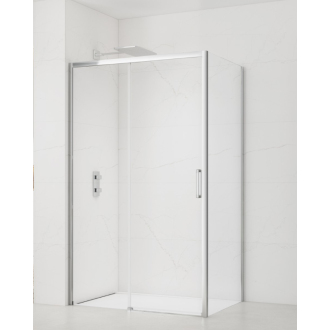 Sprch. dvere SIKOTEX + pevná stena 100 SIKOTEXDBB110S100
