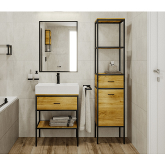 Naturel Blackframe regál 60x36,5x170 BFRAMEREG
