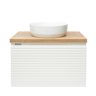 Savona biela 80cm s doskou dub halifax