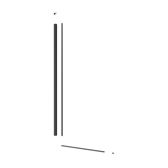 Walk-in 87x200, profil, zavetrovanie SATBWI90CPPRC