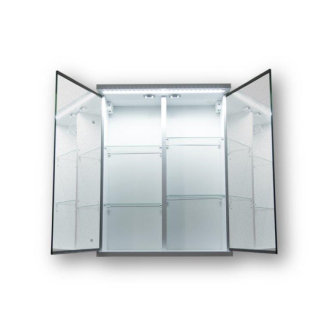 NICE 60 - horná zrkadlová skrinka s LED osvetlením, 60 x 64 x 15 cm OLNNIC60