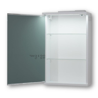 NICE 60 - horná zrkadlová skrinka s LED osvetlením, 60 x 64 x 15 cm OLNNIC60