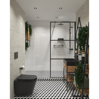 Integra,záv.WC,54cm,sed,skryt.uch,čierny 7041-083-6285