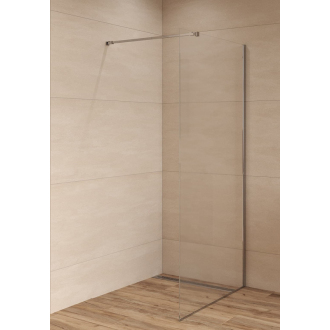 Walk-in 858X1950, číre sklo 6mm, chróm SATWIPRO90