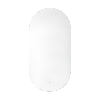 Zrkadlo oválne 80x40cm, LED, IP44 ZPROV8040LED