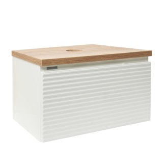 Savona biela 100cm s doskou dub halifax SAVONA100BIDDH