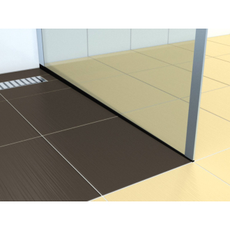 Spádový profil NRZ pravá 12/150cm čierny SPNRZK12150PC