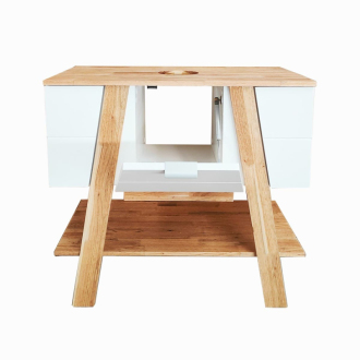 Naturel Home um.sk. 80x46x73cm biela