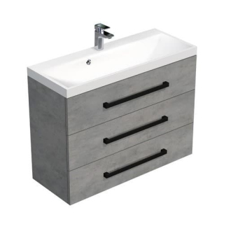 CUBE WC skr. s um. 100x40x76,5 betón CUBE2C1003BE