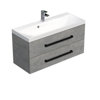 CUBE WC skr. s um. 100cm betón CUBE2C100ZBE