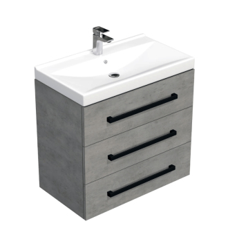 CUBE WC skr. s um. Verso 80cm betón CUBE46C803BEVER