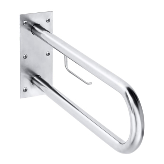 BEMETA HELP: Podperné madlo v tvare U 750 mm, nerez, s držiakom TP 301907301