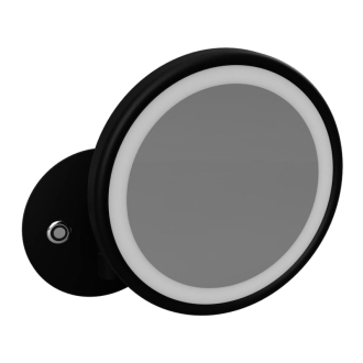 BEMETA DARK: Kozmetické zrkadlo O160 mm s LED osvetlením, 5x 112101140